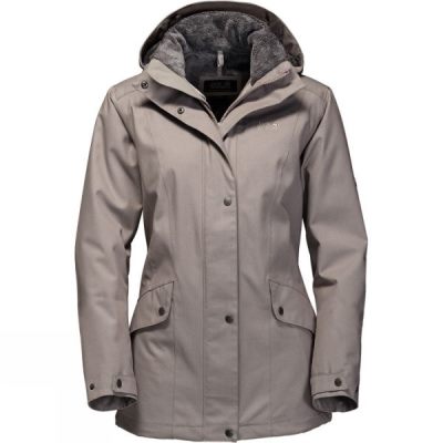 Chaquetas Jack Wolfskin Park Avenue Mujer Gris - Chile JCS081496